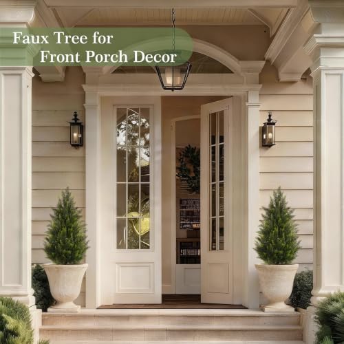 Vitalismo 3FT Artificial Cedar Trees Set of 2 for Outdoor Front Porch