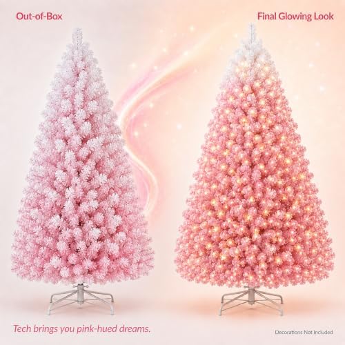 4.5ft Pre-Lit Artificial Christmas Tree, 100 Lights, 300 Tips