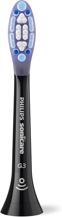Philips Sonicare G3 Premium Gum Care Original Replacement Toothbrush Heads, Black, 2-Pack, HX9052/88