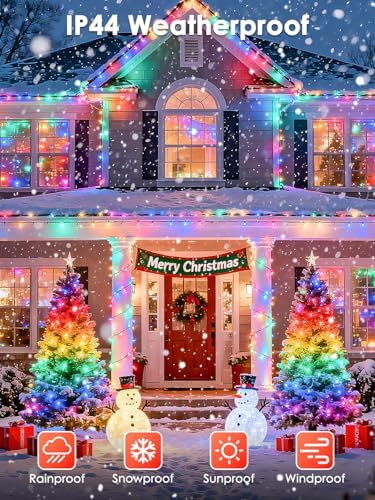 OZS Connectable 2PK 400LED, 164FT Christmas String Lights with Remote
