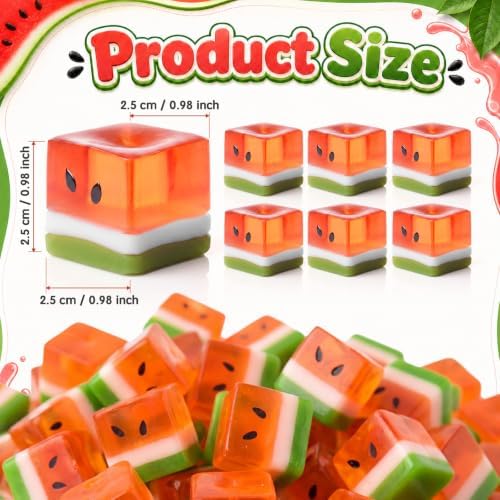 Thenshop 20 Pcs Watermelon Ice Cube Relief Favors Mini Food Fidget Supplies