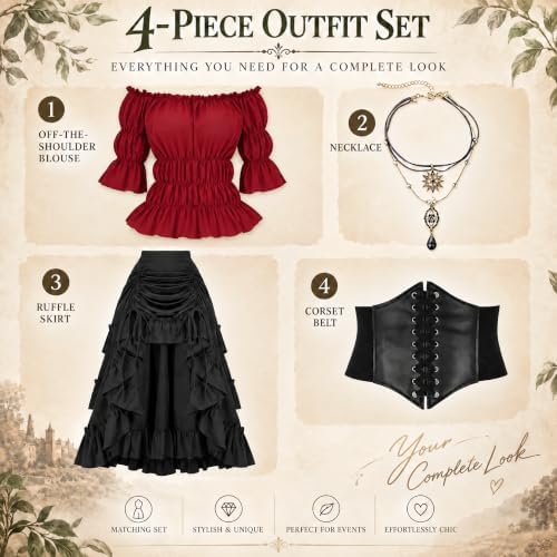Medieval/Renaissance Costume Women Pirate Costume Halloween Costume