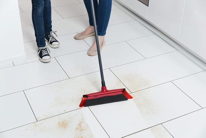 Vileda DUAC TIVA Broom with 3 Handle 2 in 1 Dustpan and Brush Set