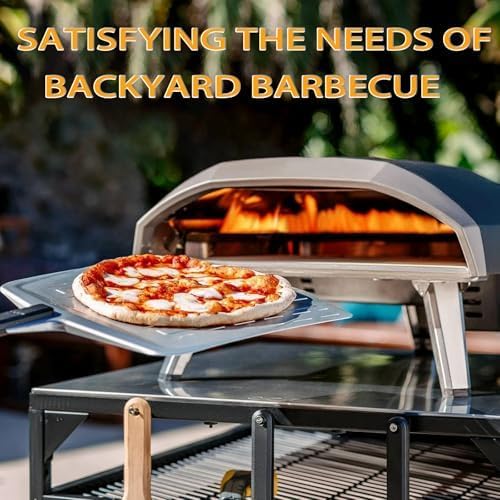 Thick Pizza Oven Cover for Cuisinart CPO-700 Grill Top | Upgraded 20% thicker fabric protects backyard BBQ tools from rain. Adjustable straps secure the outdoor cover tightly