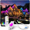 400FT Permanent Outdoor Eave Lights, Smart RGB + IC LED Roof Lighting