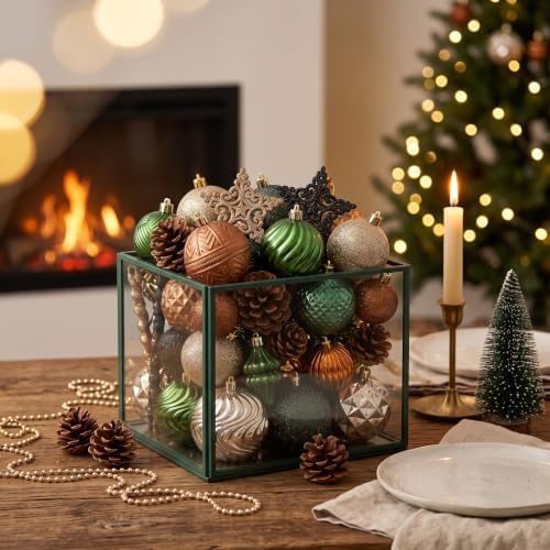 Valery Madelyn 100ct Christmas Tree Decorations Ball Ornaments Set