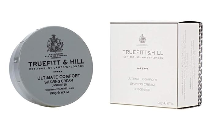 Truefitt & Hill Ultimate Comfort Shaving Cream for Men, Unscented, 6.7 oz.