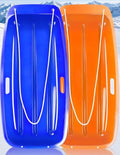 Snow Sled for Kids and Adult, Toboggan Sled with Plastic Cold-Resistant 35"