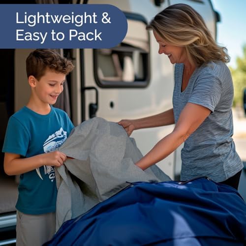 Short Queen Size 4 Piece Bed Sheet Set - RV Short Queen - Heathered Grey