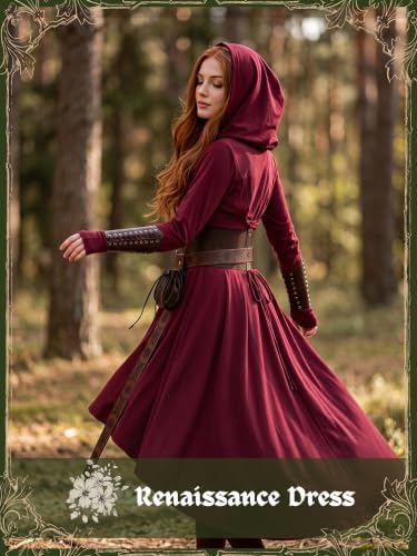 10 Pcs Women Renaissance Halloween Fairy Costumes Medieval Elf Dress S-XXL