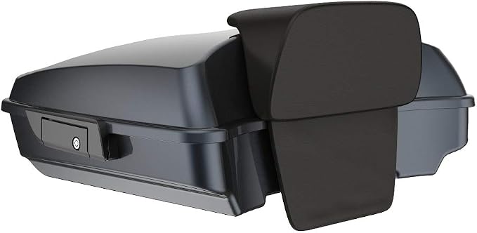 Advanblack Road Glide Tour Trunk Pack Black Tempest Razor Tour Trunk Pack Backrest Pad for '97-'25 Harley Touring Road King Street Glide Electra Glide CVO models