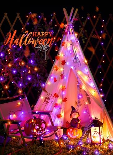Minetom Halloween Solar Lights Outdoor,4Pack Total 160FT Halloweeen Light