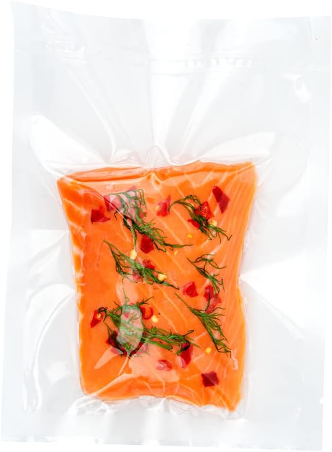 Restaurantware Fresh Hero 6 x 8 Inch Vacuum Sealer Bags 1000 Food Storage Bags - 3 mil Thick Microwavable Clear Plastic Sous Vide Bags Freezable For Storing Food Or Sous Vide