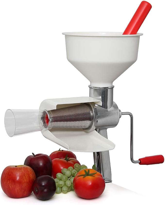 Johnny Apple Sauce Maker, Tomato Sauce, Salsa, Pumpkin Puree, Berry Sauce, Remove Skins & Seeds From Produce, Model 250 Clamp Based Food Strainer (Strainer + Accessories)