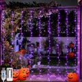 JMEXSUSS 200 LED USB Purple Halloween Lights, 6.5ft x 6.5ft