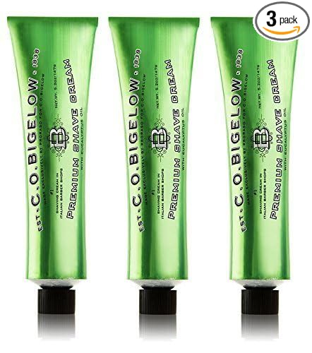 C.O. Bigelow C. O. Bigelow Premium Shave Cream with Eucalyptus Oil 5.2 Ounce (Pack of 3)