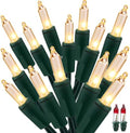 BrizLabs Steady & Twinkle Christmas Lights 100-ct Clear Mini Light String