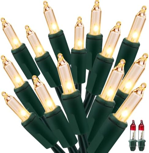 BrizLabs Steady & Twinkle Christmas Lights 100-ct Clear Mini Light String