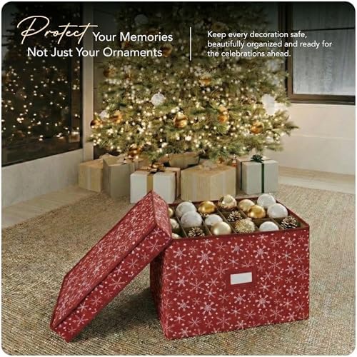 Covermates Adjustable Ornament Storage Box, 19.25" W x 13" D x 12.5" H