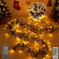 Christmas Lights Plug-in 52FT 800LEDs Cluster String Lights Indoor Outdoor