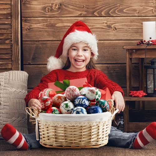 Yunsailing 108 Pcs Christmas Mini Sensory Fidget Ball 2.4" Relief Toys