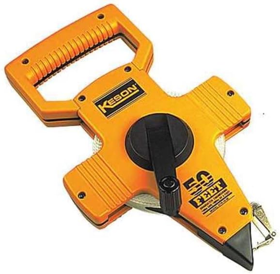 Keson OTR10300 Open Reel Fiberglass Tape Measure Reel (Graduations: 1/10, 1/100), 300-Foot