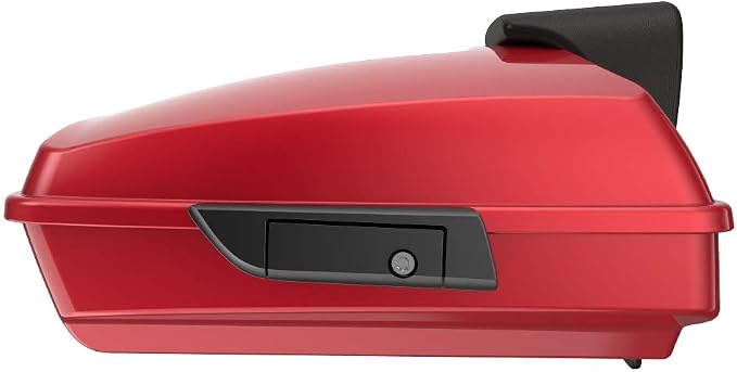 Advanblack Road Glide Tour Trunk Pack Wicked Red Razor Tour Trunk Pack Backrest Pad for '97-'25 Harley Touring Road King Street Glide Electra Glide CVO models
