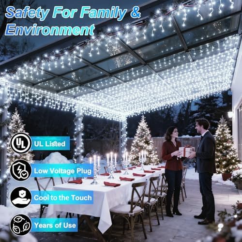 750 LED 240FT Christmas String Lights Outdoor, 12 Pro Modes with Timer