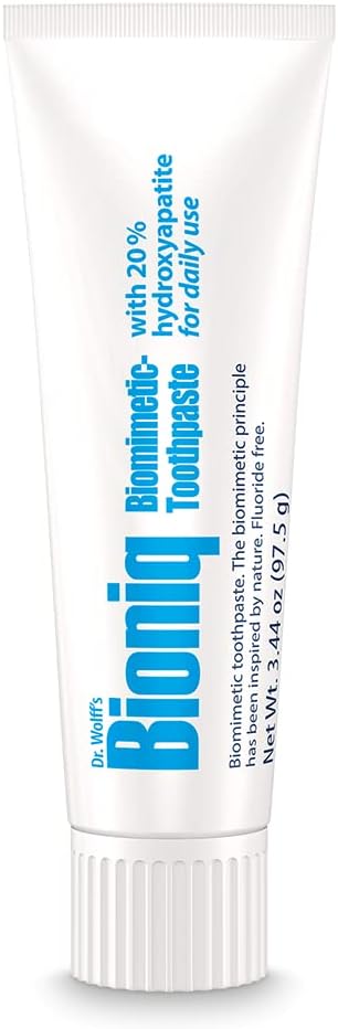 Bioniq Classic 20% Hydroxyapatite Toothpaste 3.44 Oz | bioHAP and Fluoride Free Toothpaste for Daily Use, Clinically Tested, Expert for Enamel and Gum Care, 3.44 Oz 1 Pack