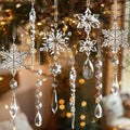 Crystal Ornaments for Christmas Tree Winter Wonderland Decorations