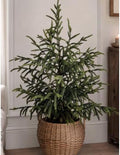 Christmas Decorations - 32" Real Touch Artificial Pine Tree in Black Pot