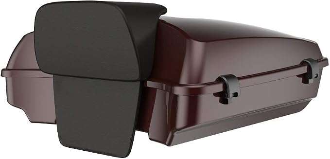 Advanblack Road Glide Tour Trunk Pack Twisted Cherry Razor Tour Trunk Pack Backrest Pad for '97-'25 Harley Touring Road King Street Glide Electra Glide CVO models