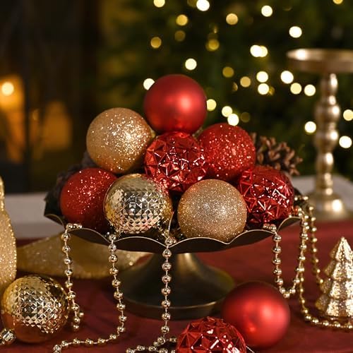 Valery Madelyn 50ct Christmas Tree Decorations Ball Ornaments 2.36 Inches
