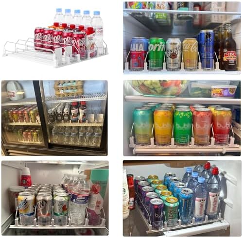 SZNLZQ Drink Organizer for Fridge,Holds 25 Cans