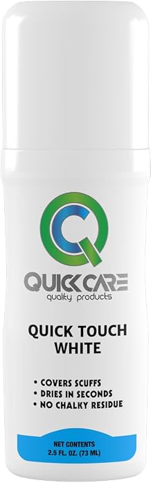QuickCare Shoe Cleaner Kit for Sneakers - 2.5 Oz White Foam Spray to Cover Scuffs & Stains, Cleaner, 8 oz Conditioner for Leather, Nylon, Suede, Ultimate Shoe Care Set for All Footwear Types
