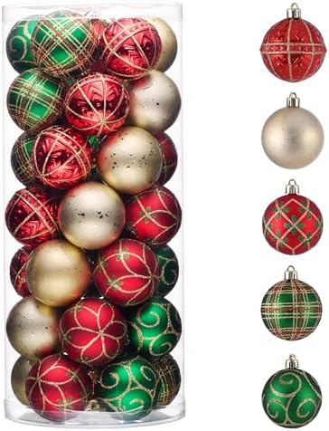 Valery Madelyn 35ct Christmas Tree Decorations Ball Ornaments 2 Inches