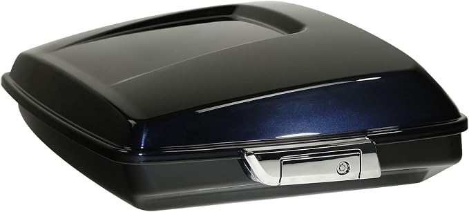 5.5" Razor Motorcycle Trunk W/Latch Key Fit For Harley 2014-2025 Touring CVO Road King Street Glide Electra Glide Ultra Limited Pack Midnight Blue
