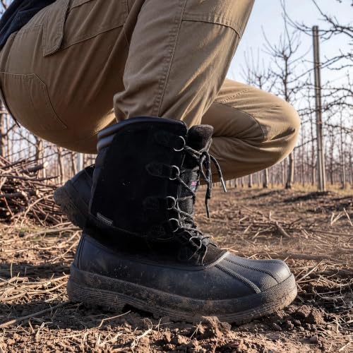 NORTIV 8 Men's Waterproof Winter Snow Boots