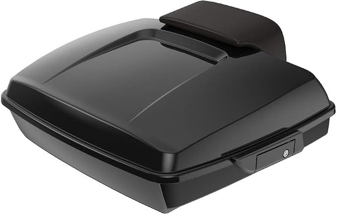 Advanblack Road Glide Tour Trunk Pack Dark Aolly Razor Tour Trunk Pack Backrest Pad for '97-'25 Harley Touring Road King Street Glide Electra Glide CVO models
