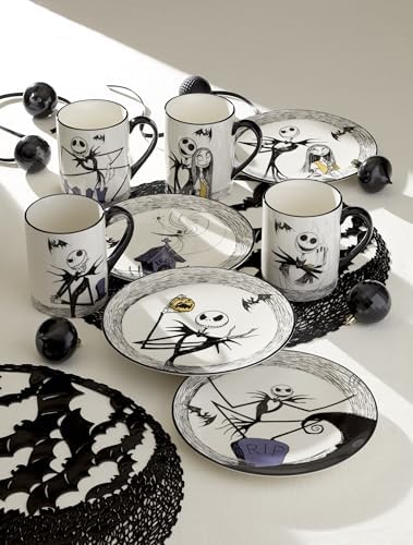 Lenox Nightmare Before Christmas Porcelain Halloween Mug Set for 4