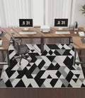 chakme Office Chair Mat for Hardwood Floor, 72"x48" Easy Glide Computer Desk Mat Protector for Rolling Chair Under Desk Rug Nonslip Backing, Machine Wash, (Geometry)