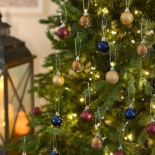 Valery Madelyn Small Christmas Tree Decorations Ball Ornaments 24ct 1.57"