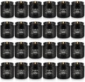 Scented Candle Set 24 Pack,Black, Candle for Home Scented, Odor Eliminating, Stress Relief, Long Lasting Soy Wax Gift Set