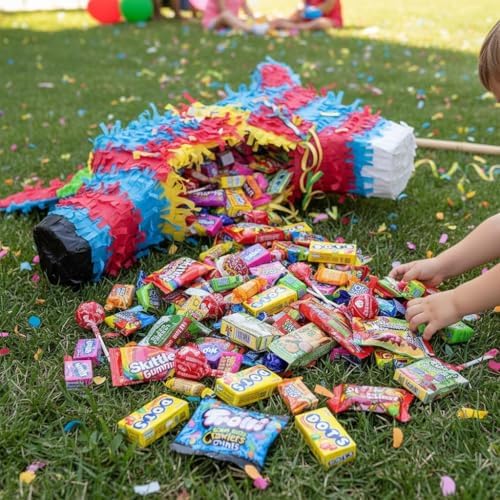 Halloween Bulk Candy Variety Pack - 8lb Halloween Candy Individually Wrapped - Assorted Candy for Trick or Treat, Party Favors, Goodie Bags & Office Snacks - Pinata Candy Assortment - 8 Pound Box of Candy