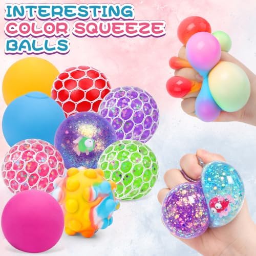 36 Pack Stress Balls, Squishy Balls, Squishy Fidget Stress Relief