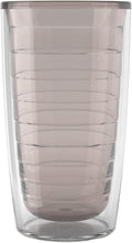 Tervis Clear & Colorful Tabletop Made in USA Double Walled Insulated Tumbler Travel Cup Keeps Drinks Cold & Hot, 16oz, River Rock | Made in USA, Double-wall Insulated, Shatterproof, BPA-Free, Dishwasher Safe, Fits Most Cupholders, Gifts under $20