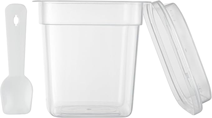 Restaurantware-Mini Serve 6.7 Ounce Dessert Cups With Lids And Spoons, 25 Disposable Serving Cups - Durable, Stackable, Clear Plastic Parfait Containers, For Dessert Take Out And Delivery Orders