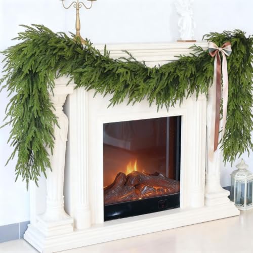 Artificial Christmas Garland, Faux Norfolk Pine for Mantle Decor (5FT 1PCS)