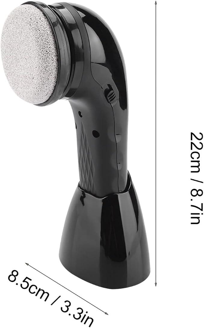 USB Rechargeable Electric Shoe Brush with 6 Brush Heads for Leather Shoes Polishing and Cleaning, Cordless Handheld Polisher for Travel Home