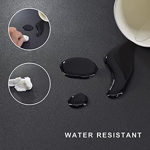 Chihein L-Shaped Desk Pad (45.3”+ 57.1”) x 15.7” Black/Gray